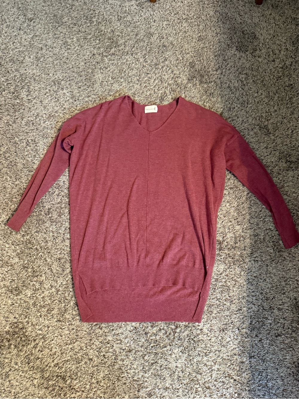 Dreamers Women's V-Neck Sweater in Dusty Rose